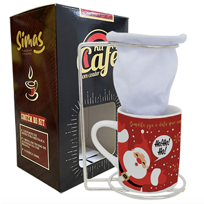 Xícara de café personalizada de natal